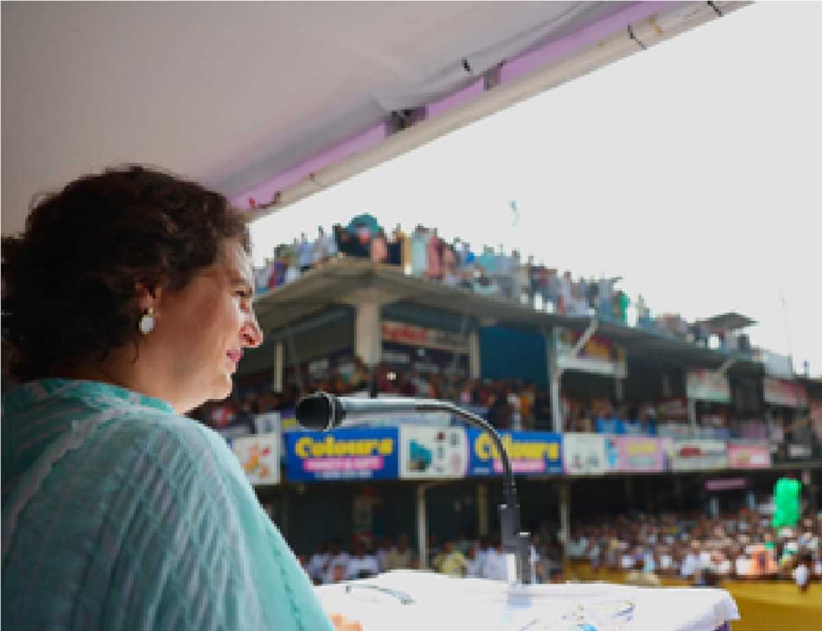 पीएम मोदी की नीतियों से आम आदमी को फायदा नहीं : प्रियंका गांधी